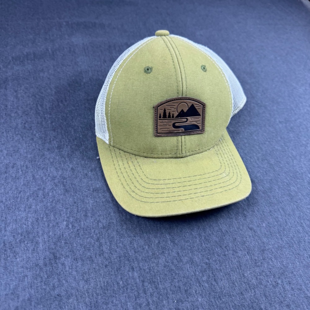 George Olive‎ Green Trucker Hat Nature Patch One Size Casual Outdoor Cap